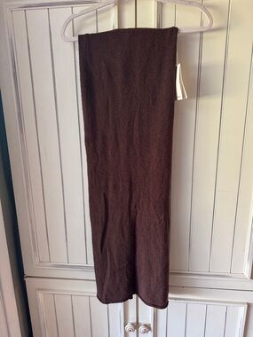 Brown sweater Maxi Knit Skirt
